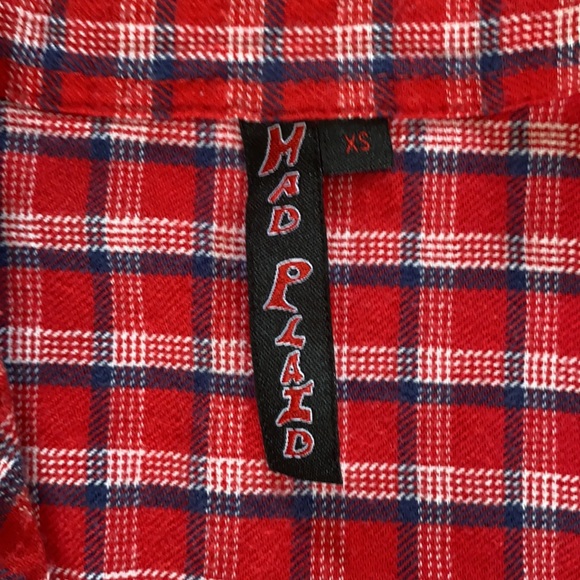 Red Plaid Button Up - Picture 4 of 5